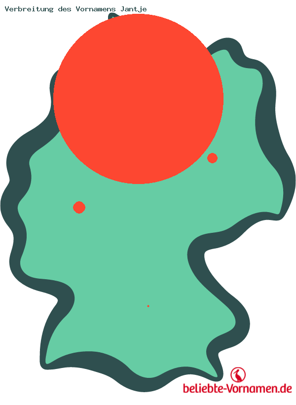 Verbreitung des Vornamens Jantje