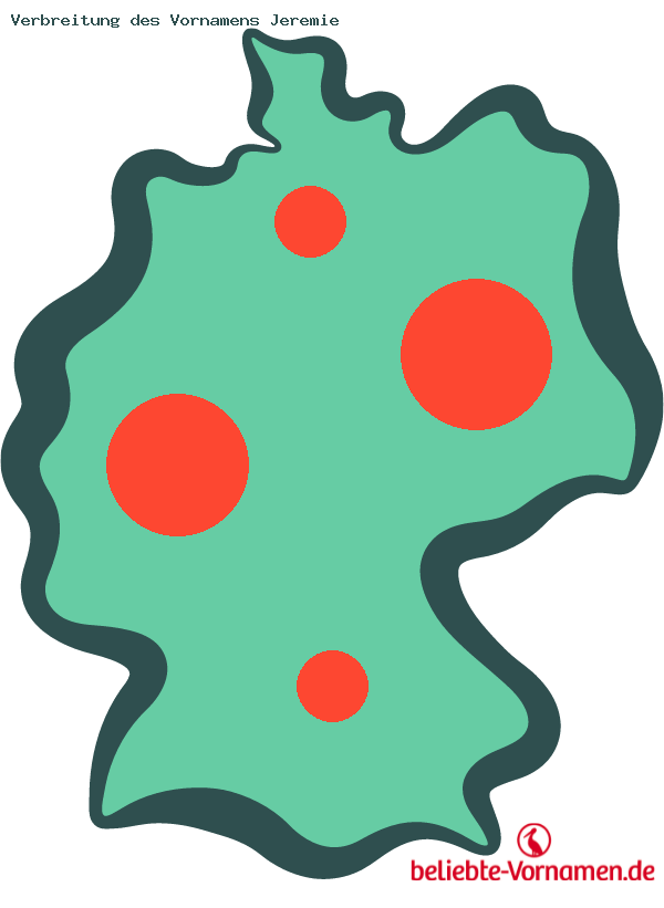 Verbreitung des Vornamens Jeremie