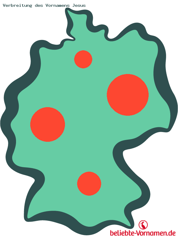 Verbreitung des Vornamens Jesus