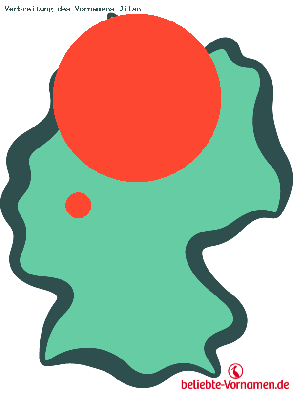 Verbreitung des Vornamens Jilan