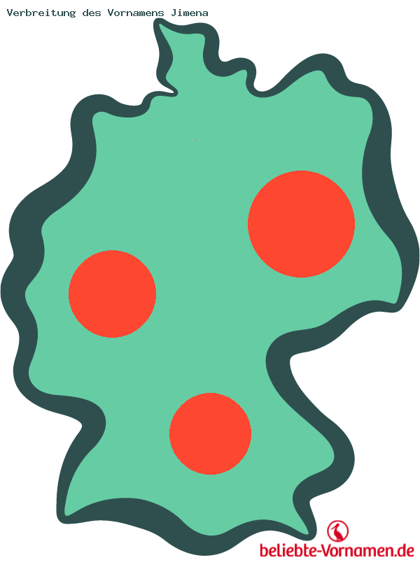 Verbreitung des Vornamens Jimena