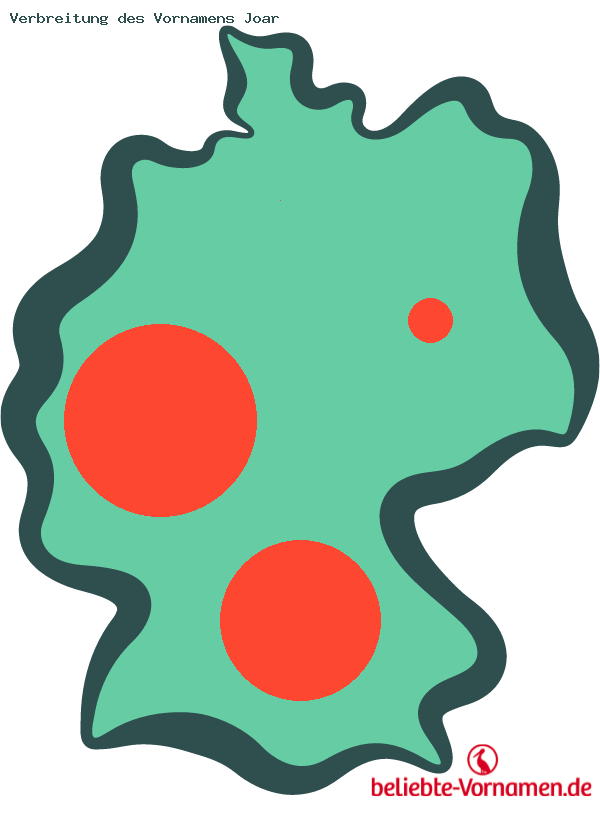 Verbreitung des Vornamens Joar