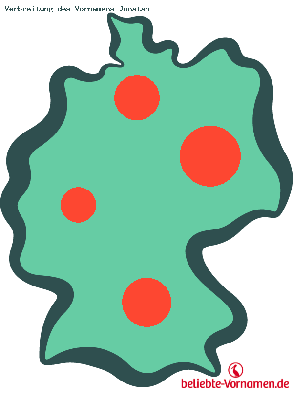 Verbreitung des Vornamens Jonatan
