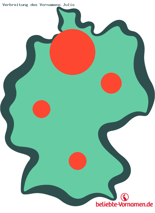 Verbreitung des Vornamens Julis