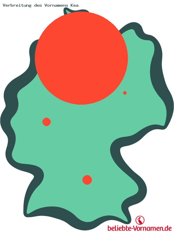 Verbreitung des Vornamens Kea