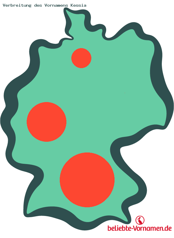 Verbreitung des Vornamens Kessia