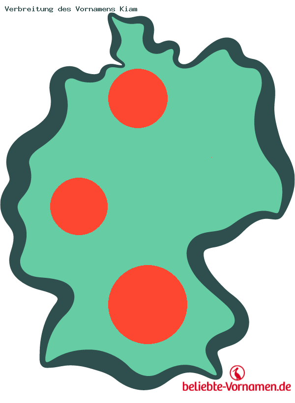 Verbreitung des Vornamens Kiam