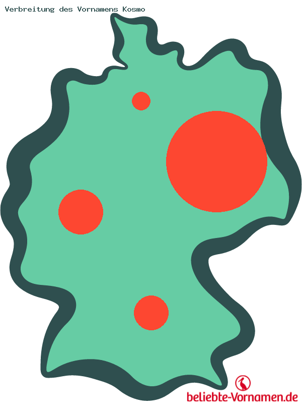 Verbreitung des Vornamens Kosmo