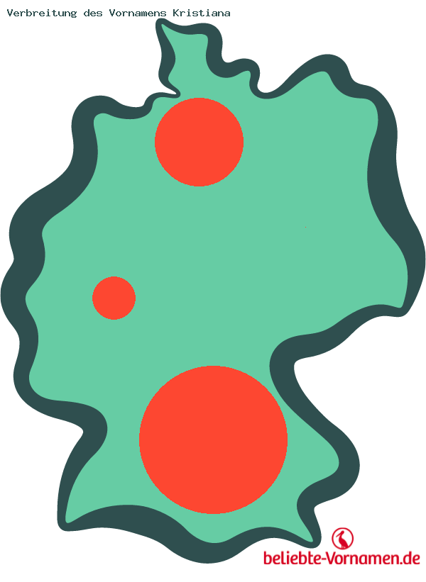Verbreitung des Vornamens Kristiana