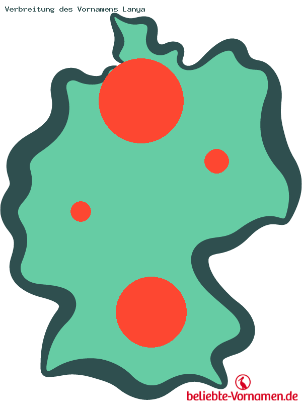 Verbreitung des Vornamens Lanya