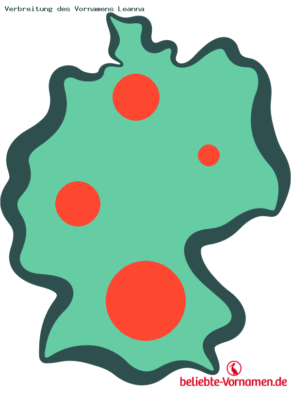 Verbreitung des Vornamens Leanna