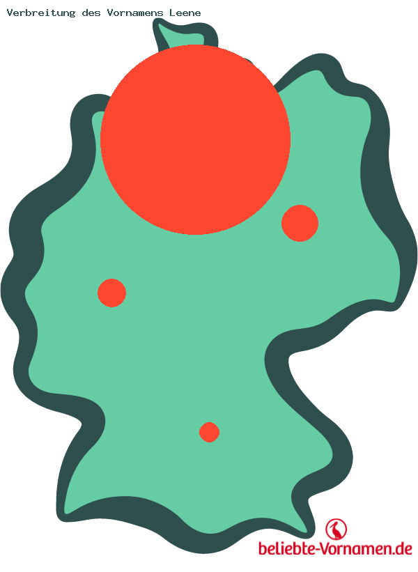 Verbreitung des Vornamens Leene