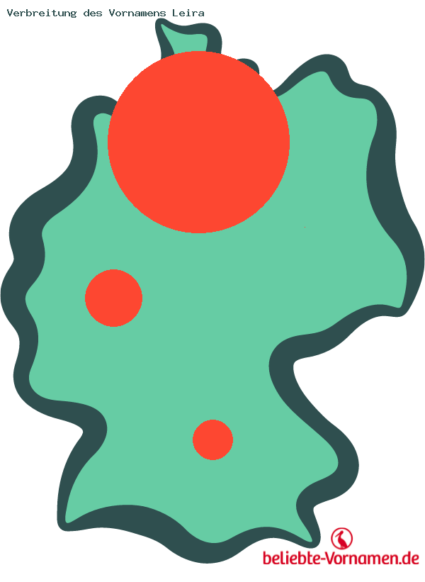 Verbreitung des Vornamens Leira