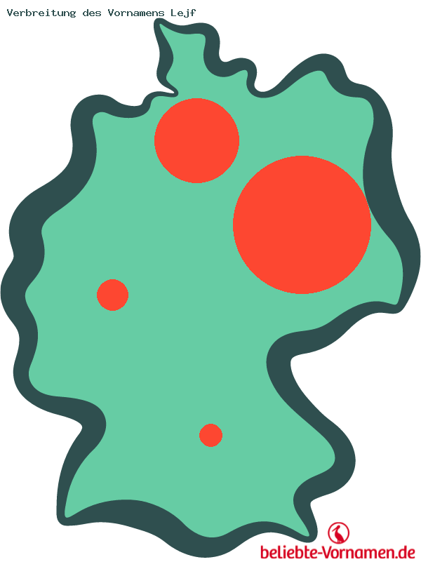 Verbreitung des Vornamens Lejf