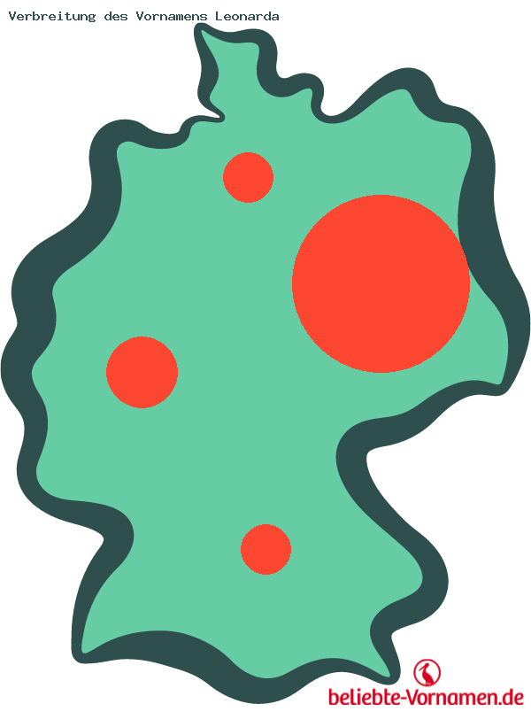 Verbreitung des Vornamens Leonarda