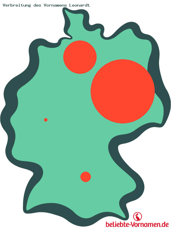 Verbreitung des Vornamens Leonardt