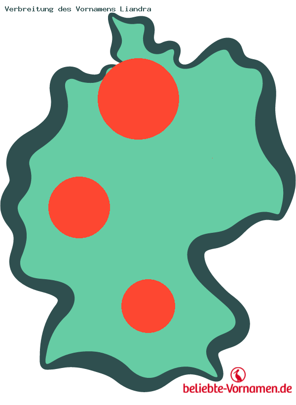 Verbreitung des Vornamens Liandra