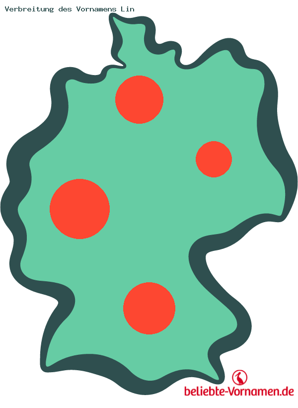 Verbreitung des Vornamens Lin