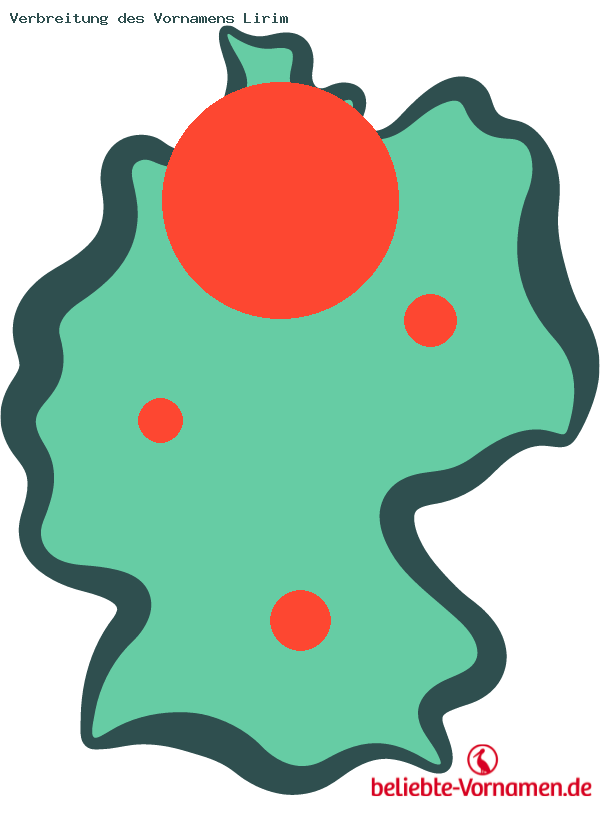 Verbreitung des Vornamens Lirim