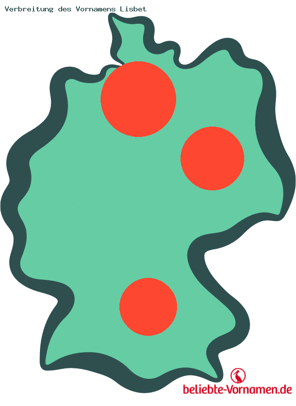Verbreitung des Vornamens Lisbet