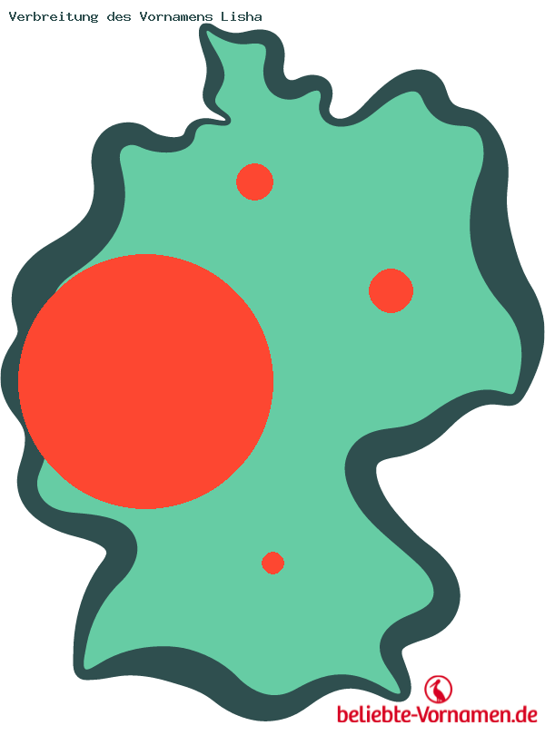 Verbreitung des Vornamens Lisha