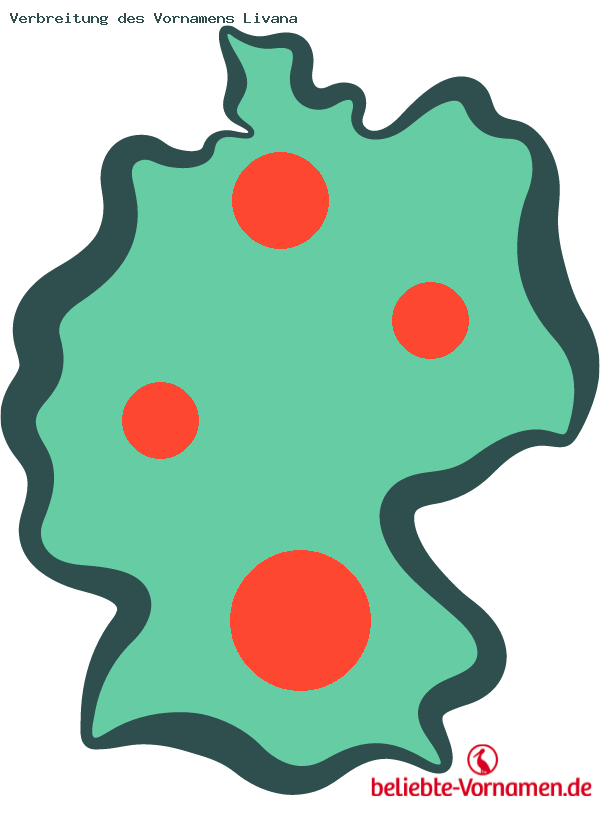 Verbreitung des Vornamens Livana