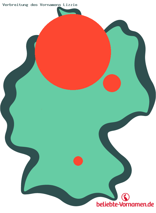 Verbreitung des Vornamens Lizzie