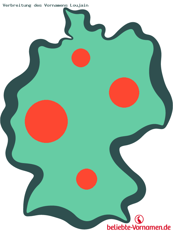 Verbreitung des Vornamens Loujain