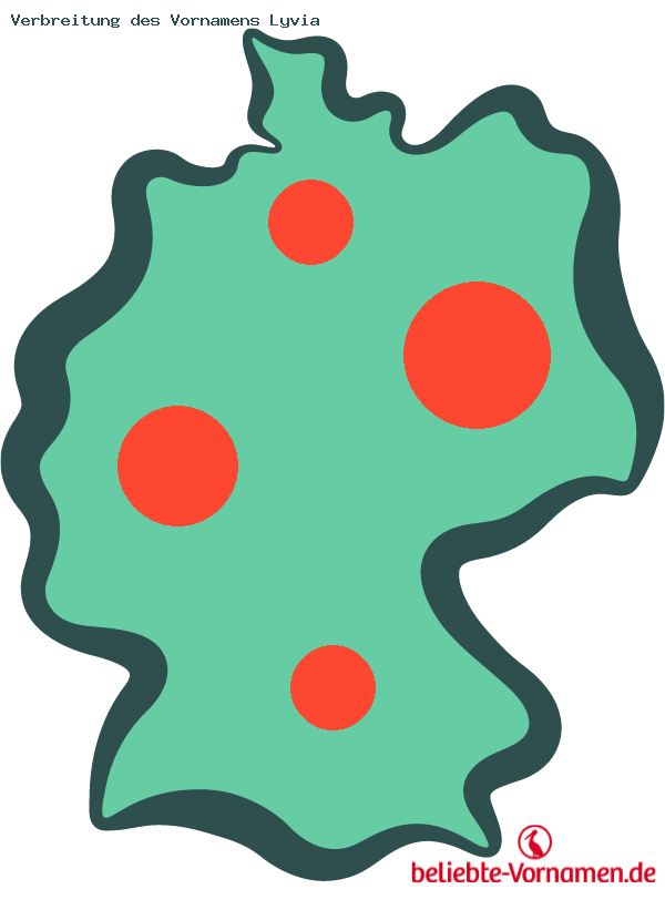 Verbreitung des Vornamens Lyvia