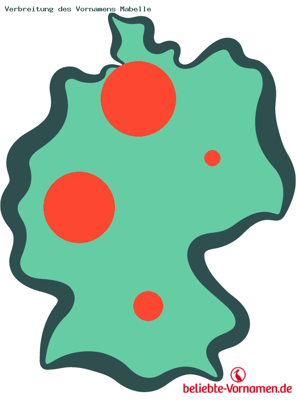 Verbreitung des Vornamens Mabelle