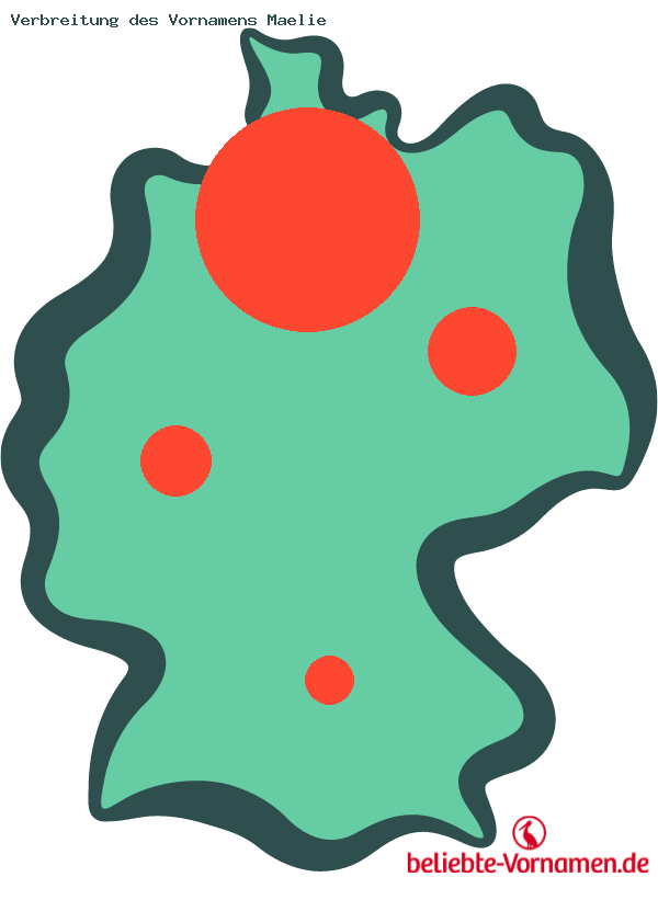 Verbreitung des Vornamens Maelie