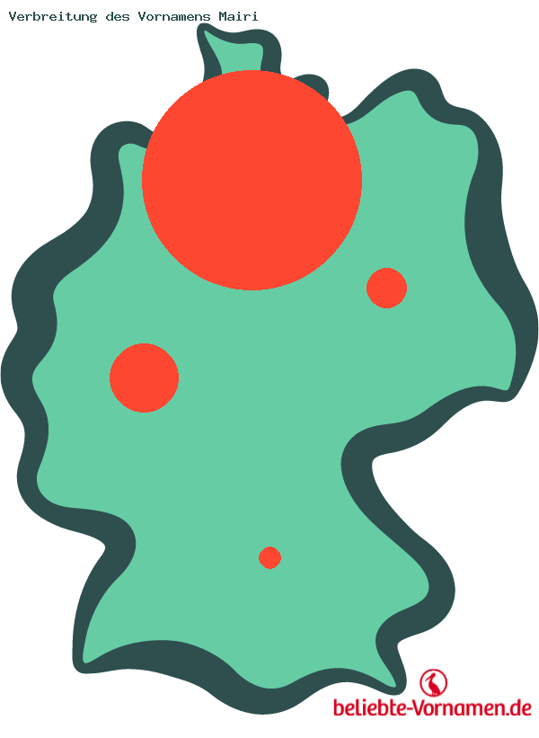 Verbreitung des Vornamens Mairi