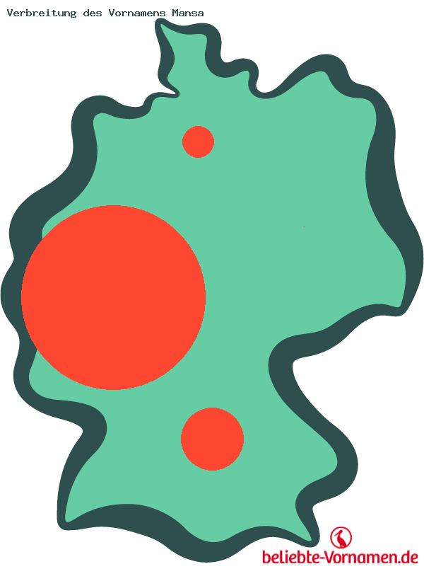 Verbreitung des Vornamens Mansa