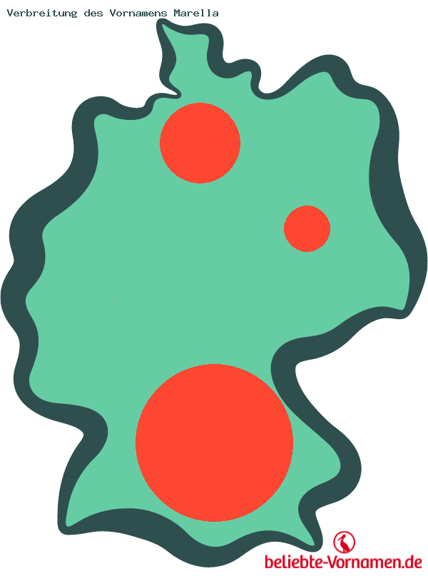 Verbreitung des Vornamens Marella