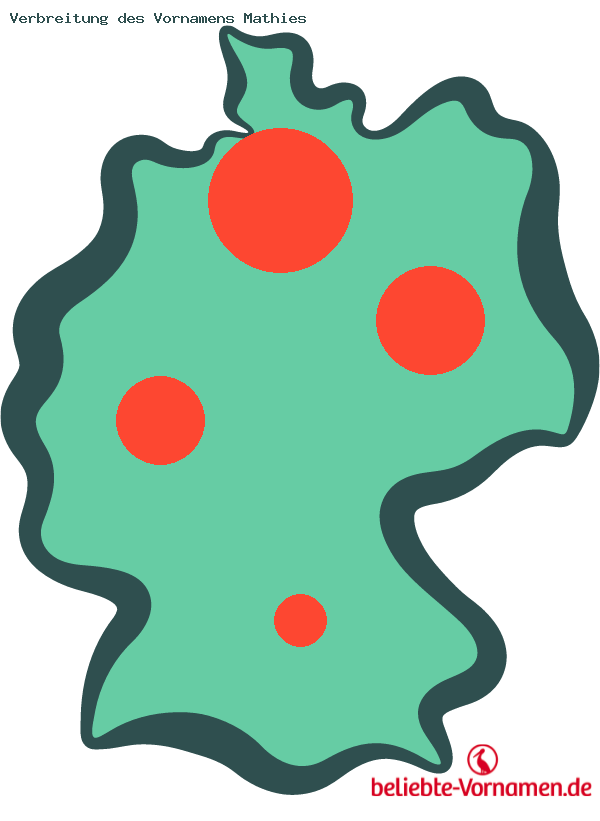 Verbreitung des Vornamens Mathies