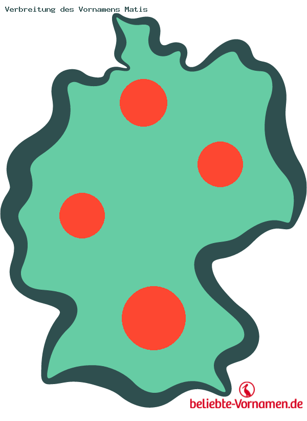 Verbreitung des Vornamens Matis
