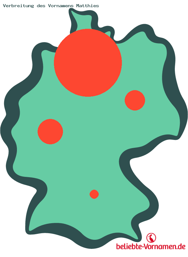 Verbreitung des Vornamens Matthies