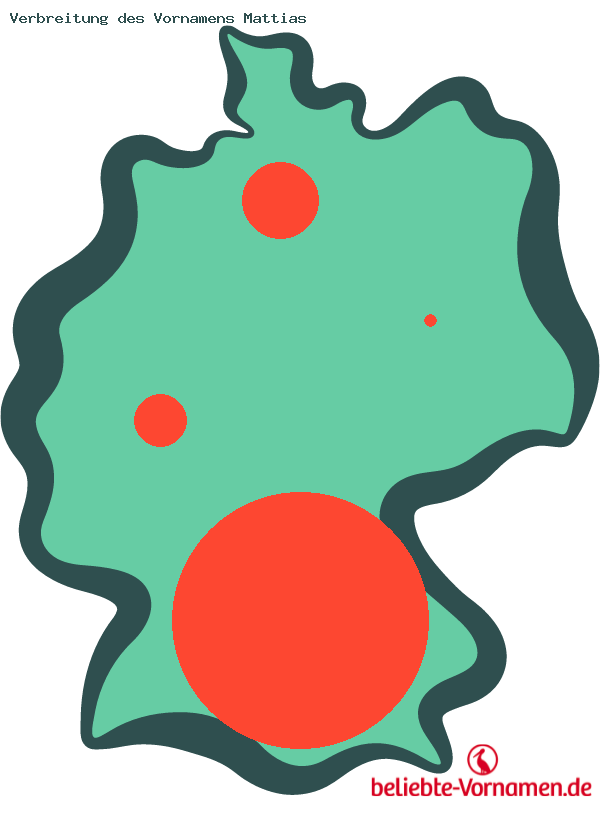 Verbreitung des Vornamens Mattias
