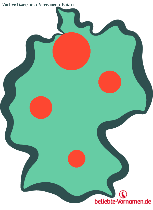 Verbreitung des Vornamens Matts