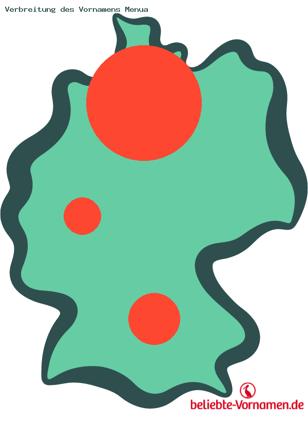 Verbreitung des Vornamens Menua