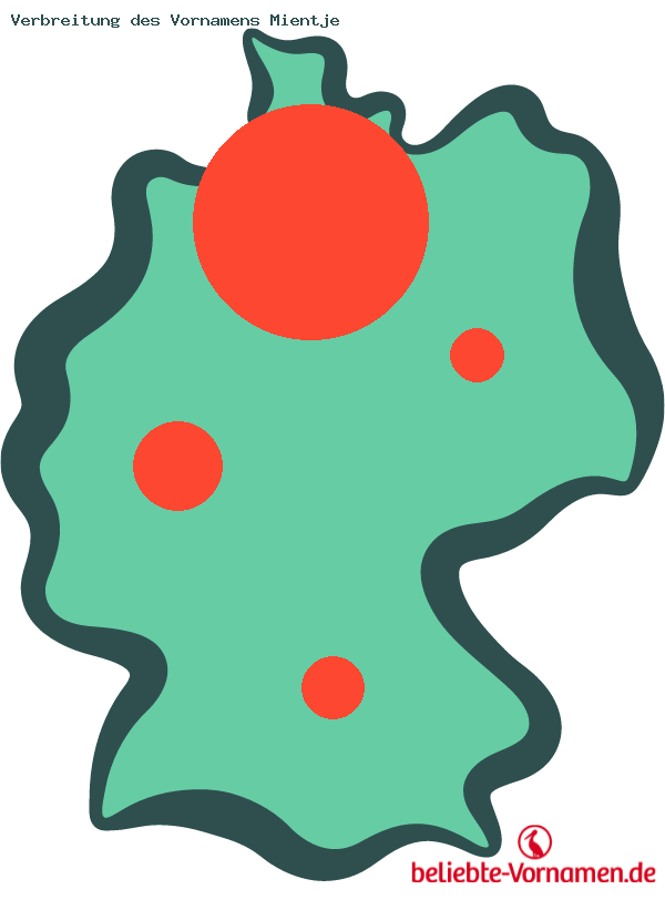 Verbreitung des Vornamens Mientje