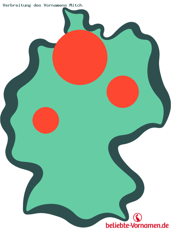 Verbreitung des Vornamens Mitch
