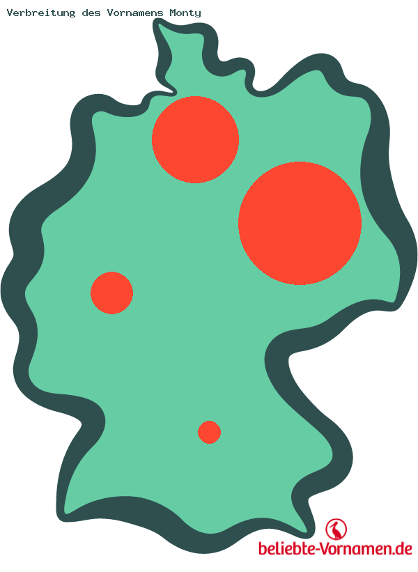 Verbreitung des Vornamens Monty