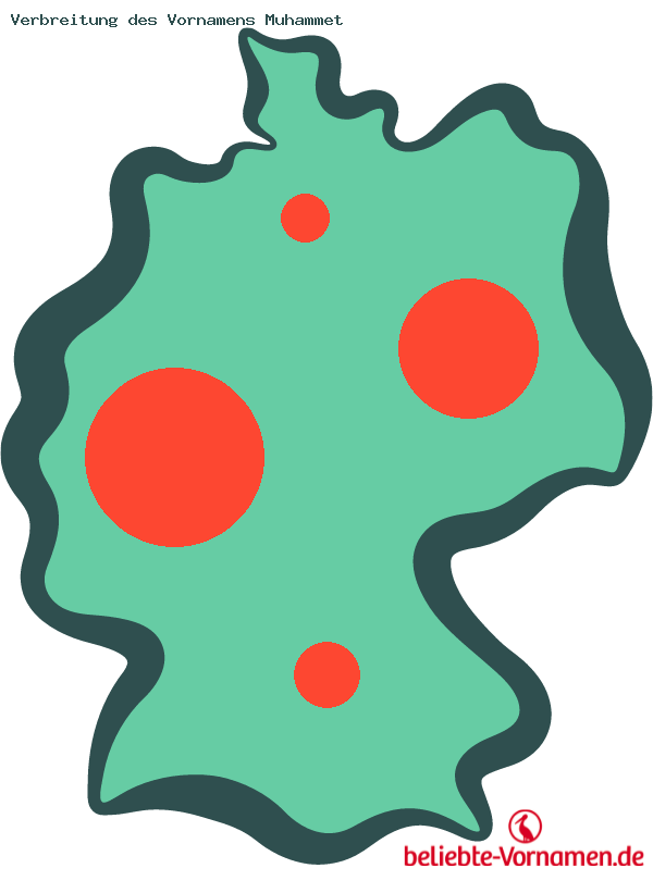 Verbreitung des Vornamens Muhammet