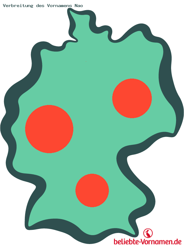 Verbreitung des Vornamens Nao
