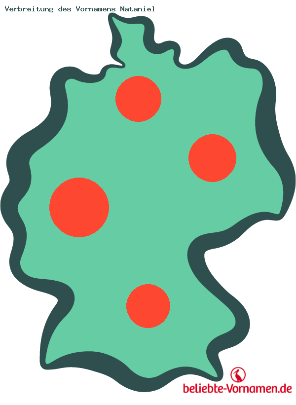 Verbreitung des Vornamens Nataniel