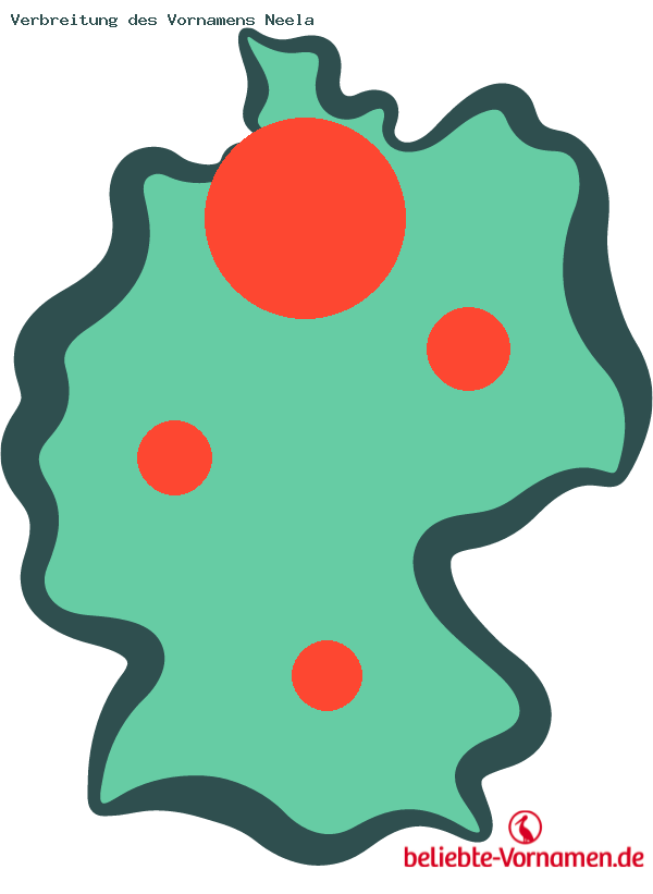 Verbreitung des Vornamens Neela