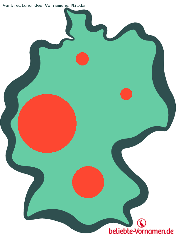 Verbreitung des Vornamens Nilda