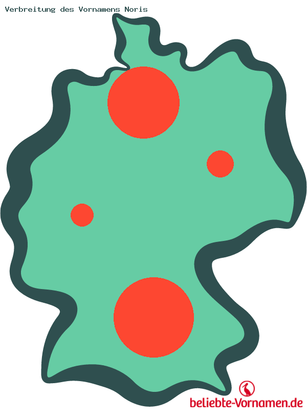 Verbreitung des Vornamens Noris