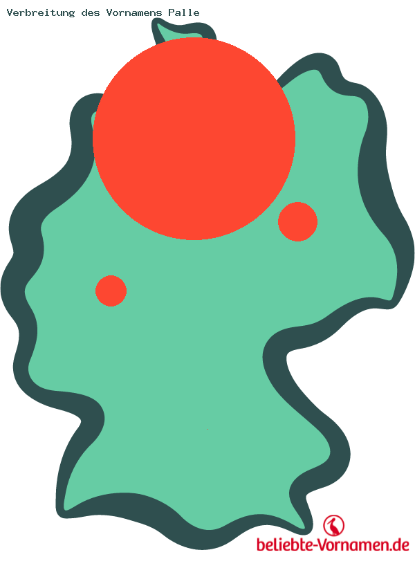 Verbreitung des Vornamens Palle